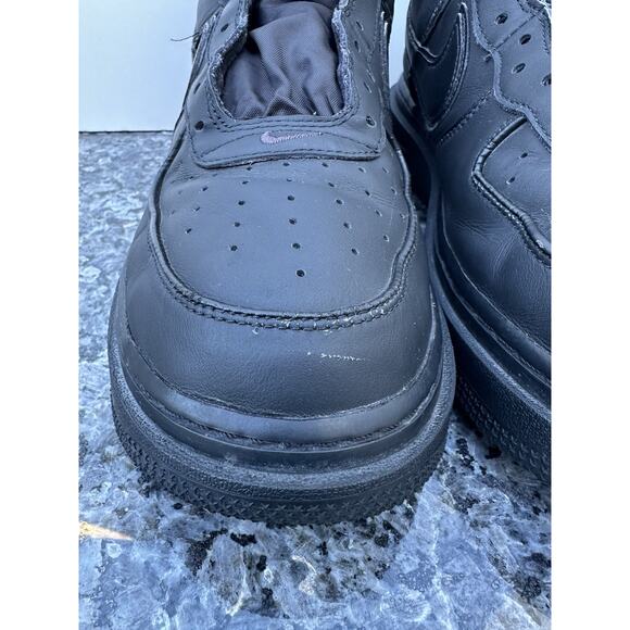Nike Air Force 1 Winter Boots Black Anthracite DA0418-001 Mens Size 11 NO LACE - Picture 4 of 14